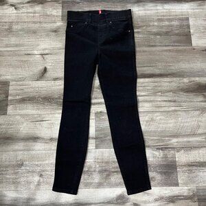 Spanx Mid Rise Denim Ankle Skinny Jeans Clean Black Women’s Size XS